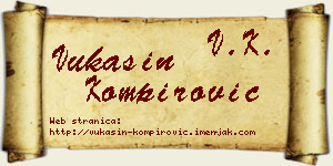 Vukašin Kompirović vizit kartica